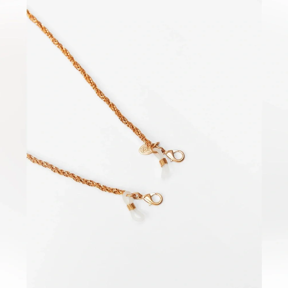 Zara GLASSES CORD. Golden. New with Tags.